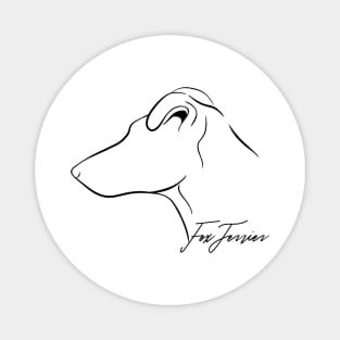 Proud Fox Terrier profile dog lover gift Magnet